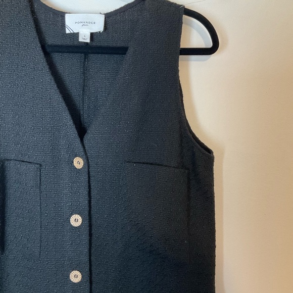 Pomander Place by Tuckernuck | Black Textured Myla Romper | Large - Picture 11 of 15